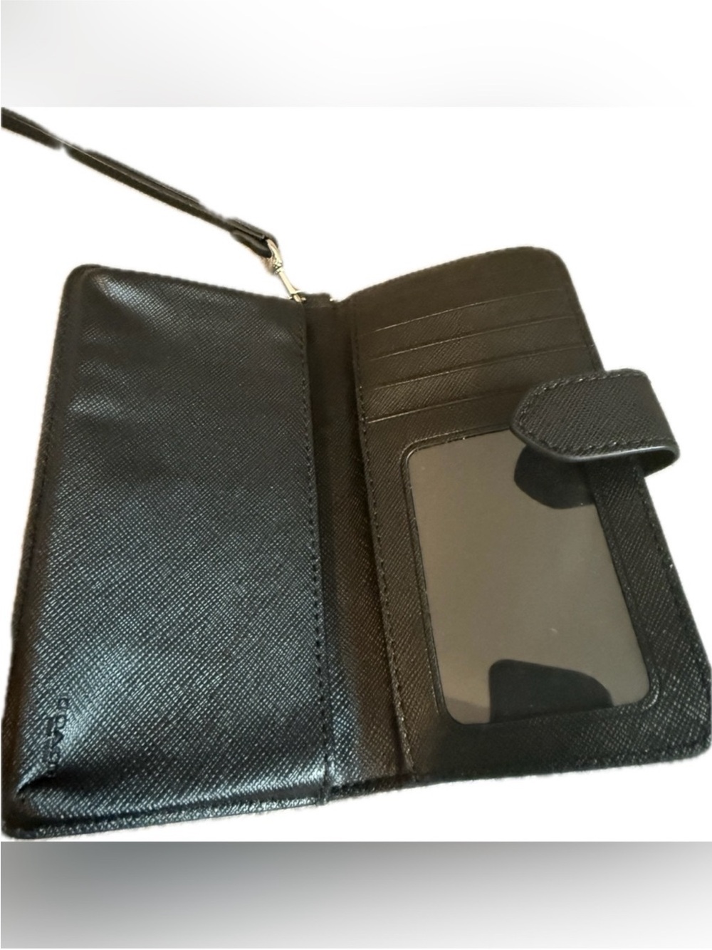 COACH Peyton Ocelot Phone Wallet Case Pouch Wristlet/EUC - Picture 3 of 8